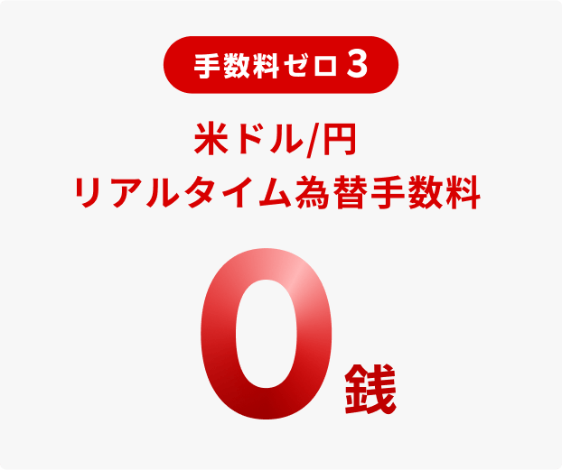 手数料ゼロ 3 米ドル/円リアルタイム為替手数料0銭