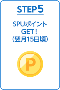 SPUポイントGET!（翌月15日頃）