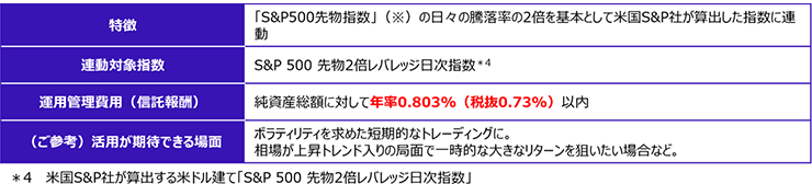 iFreeETF S&P500レバレッジについて