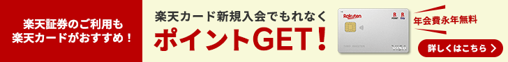 楽天カード新規入会＆利用でポイント進呈プログラムバナー