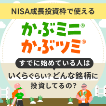 かぶミニ®・かぶツミ®いくらぐらい？どんな銘柄に投資してるの？