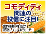 コモディティ関連の投信に注目！