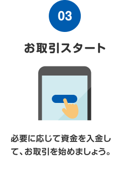 ステップ3 お取引スタート