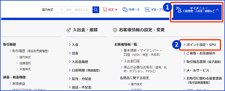 楽天証券ポイントから楽天ポイントへの自動交換