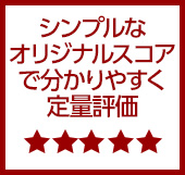 シンプルなオリジナルスコアで分かりやすく定量評価