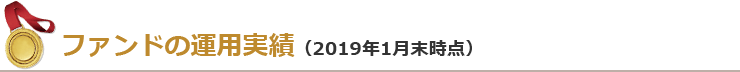 ファンドの運用実績